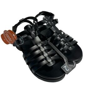 Wonder Nation girls  Black Gladiator Sandals size 2